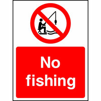 No Fishing sign