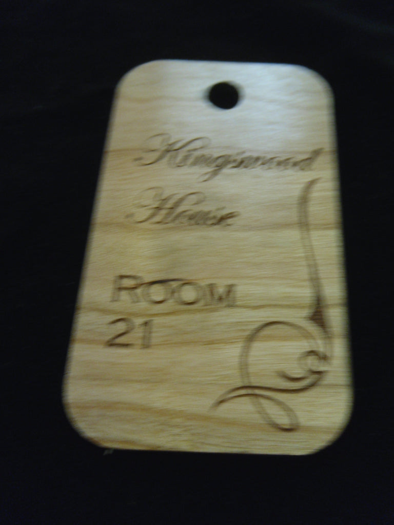 Engraved Wooden Signs, Engraved Wooden Key Tags