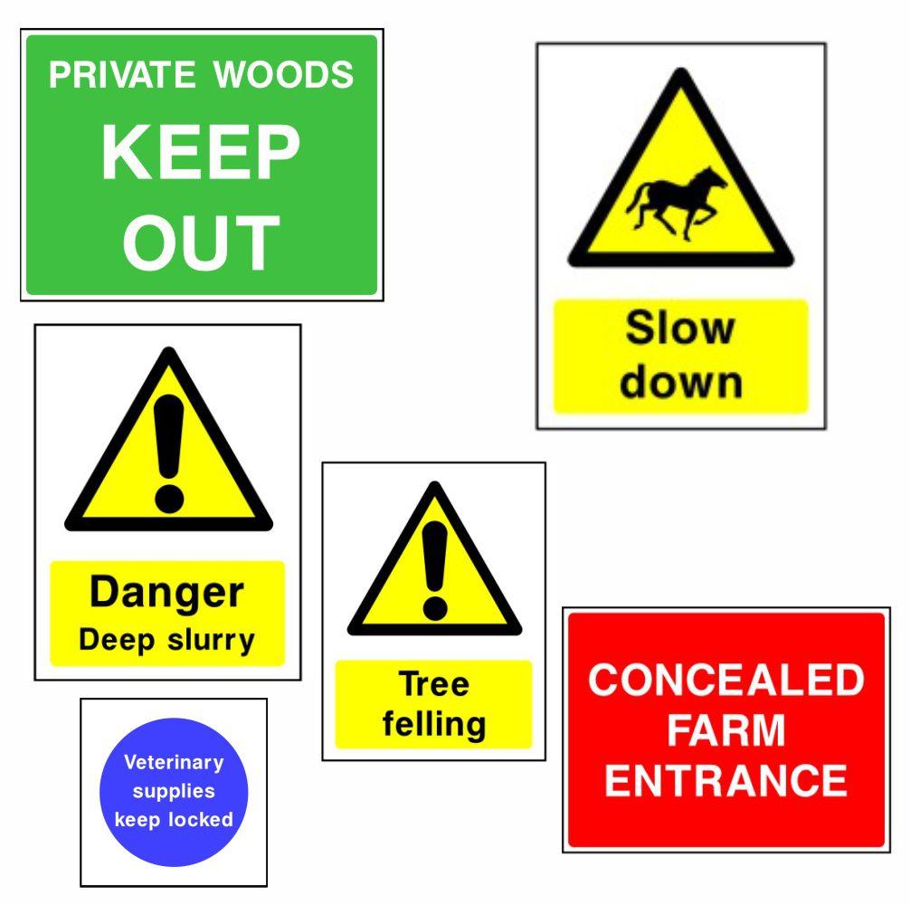 Agriculture & Countryside safety signs