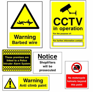 Security Signs and CCTV Signs