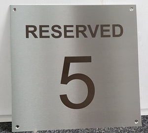 Engraved Stainless Steel Signs