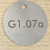 40mm steel disc with hole to top