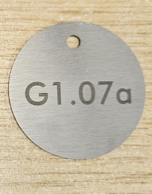 40mm steel disc with hole to top