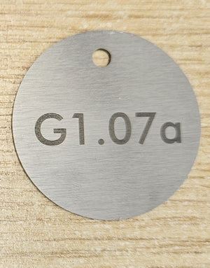 40mm steel disc with hole to top