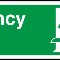 Emergency Exit Running Man and Arrow Up Sign