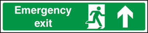 Emergency Exit Running Man and Arrow Up Sign