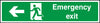 Emergency Exit Running Man and Arrow Left Sign