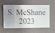 200mm x 100mm Exterior Brushed steel effect sign