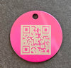 Engraved 35mm Pink Aluminium Disc