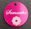 Engraved 35mm Pink Aluminium Disc