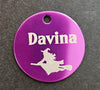Engraved 35mm Purple Aluminium Disc