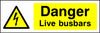 Danger Live Busbars safety sign