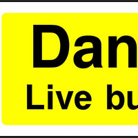 Danger Live Busbars safety sign