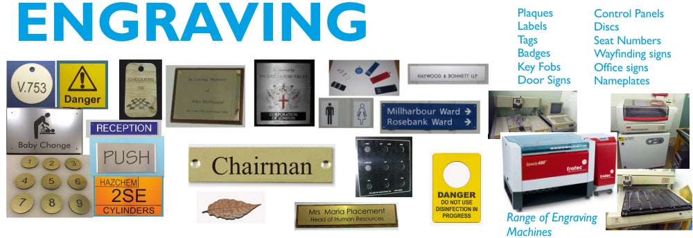 Engraving - Plaques- Discs-Namplates-Labels-Tags