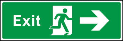 Exit Running Man Arrow Right