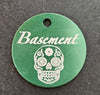 Engraved 35mm Green Aluminium Disc