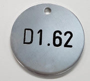 Engraved 25mm Aluminium Disc
