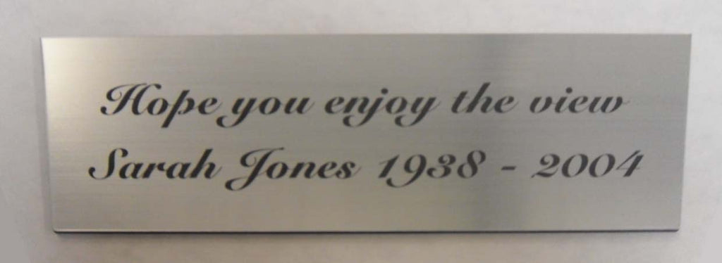 Laminate Bench Plaque | SK Signs & Labels | SK Signs & Labels Ltd