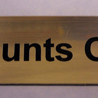 Engraved Acrylic Laminate Accounts Office Door Sign
