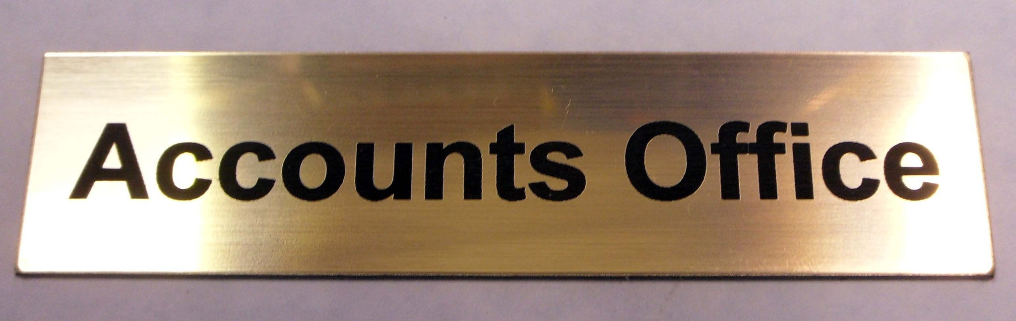 Engraved Acrylic Laminate Accounts Office Door Sign | SK Signs & Labels