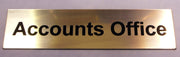 Engraved Acrylic Laminate Accounts Office Door Sign
