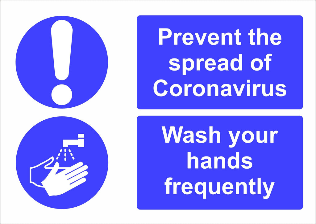Coronavirus Wash Your Hands sign