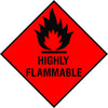 Highly Flammable diamond sign