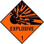 Explosive 1 diamond sign