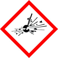 Explosive Symbol Sign