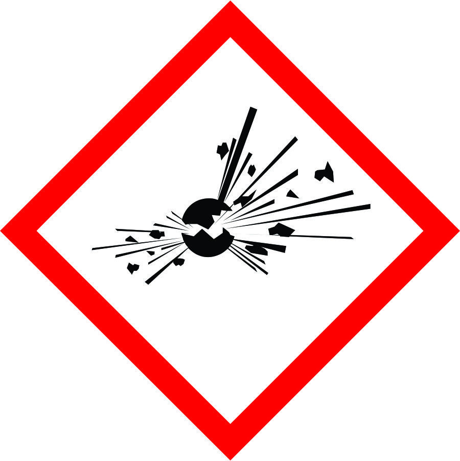 Exploder Symbol Explosive Symbol Sign | SK Signs & Labels | SK Signs & Labels Ltd