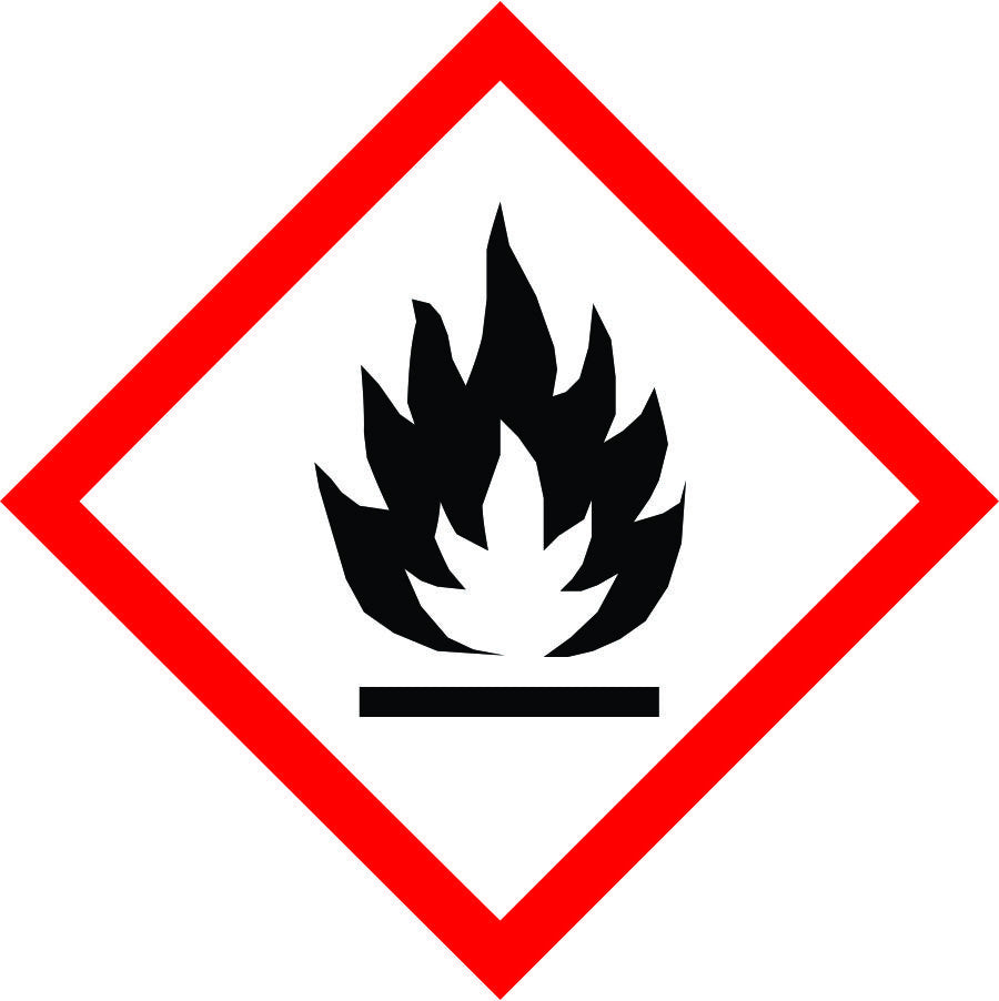 New International Flammable Symbol Labels