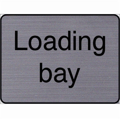 Engraved Loading Bay sign | SK Signs & Labels | SK Signs & Labels Ltd