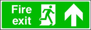 Fire Exit Arrow Up Sign