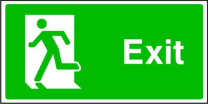 Exit Running Man Left Sign
