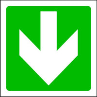 Straight Fire Exit Arrow Emergency Escape Sign
