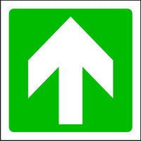 Straight Fire Exit Arrow Emergency Escape Sign