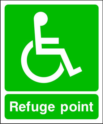 Refuge Point Emergency Escape Sign