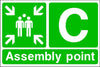 Assembly Point C Emergency Escape Sign