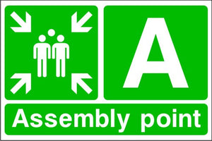 Assembly Point A Emergency Escape Sign