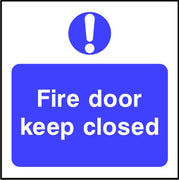 Fire door keep closed door safety sign