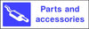 Parts and accessories sign
