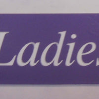 Engraved Acrylic Laminate Ladies Door Sign