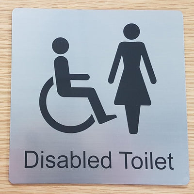 Ladies Disabled Toilet Sign