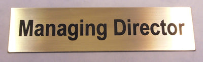 Engraved Acrylic Laminate Managing Director Door Sign