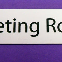 Engraved Acrylic Laminate Meeting Room Door Sign