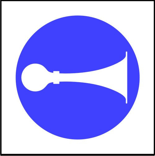 Mandatory Sound Horn symbol Multi-pack signs