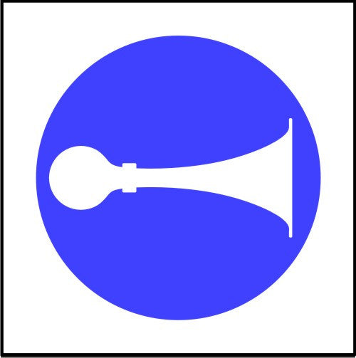 Mandatory Sound Horn symbol Multi pack signs SK Signs Labels