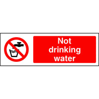 No Drinking Water sign
