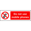 Do not use mobile phones sign