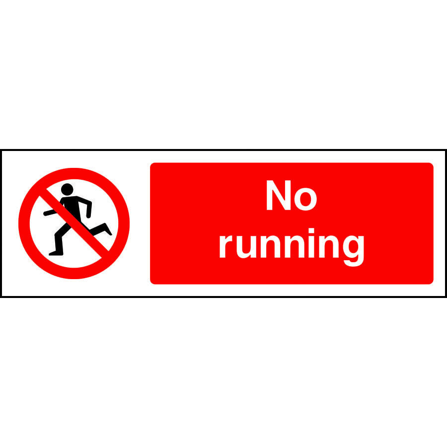 No Running safety sign | SK Signs & Labels | SK Signs & Labels Ltd